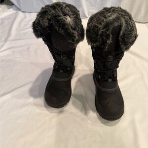 Kids Kamik Black Winter Boots